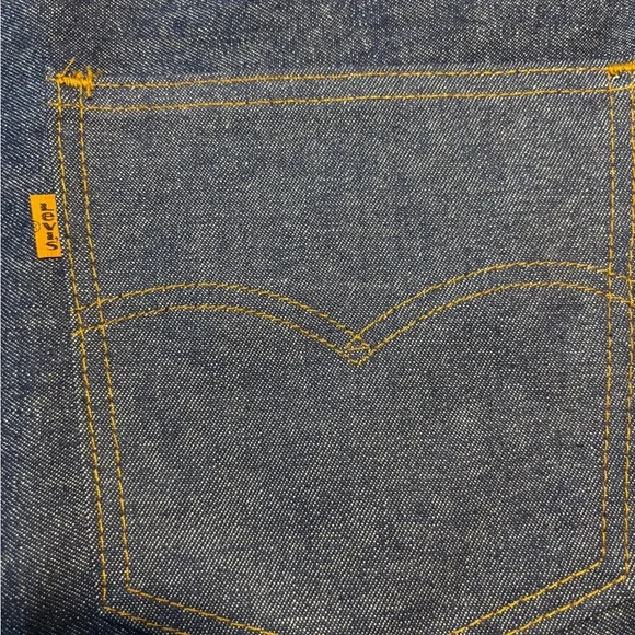 Vintage Levis Bag Pouch With Orange Label Tag - Picture 3 of 8